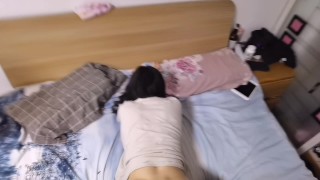 Chinese teen Gets a Creampie in Tight Asian Pussy after Oil Massage
